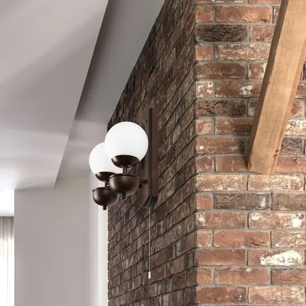 Brilagi - LED Applique COTTAGE 2xG9/40W/230V faggio/bianco