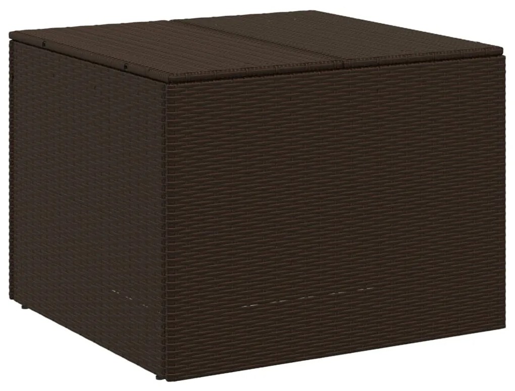 Contenitore da giardino marrone 291l in polyrattan