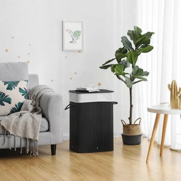 Cestino porta biancheria GUS nero