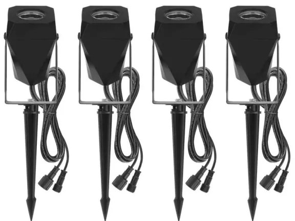 SET 4x LED RGBIC Lampada da esterno dimmerabile LED/7W/230V 3000-6500K IP65 Wi-Fi Tuya