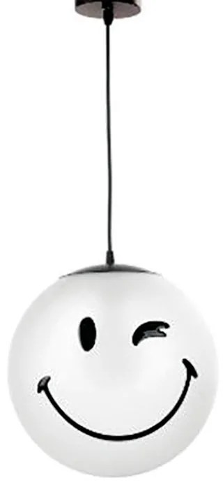 Lampadario Pop Lampadario  Smiley E27 Ø30cm oro paralume oro E27 Ø30cm