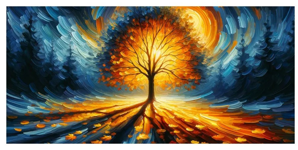 Quadro su tela – Albero della vita nella luce magica