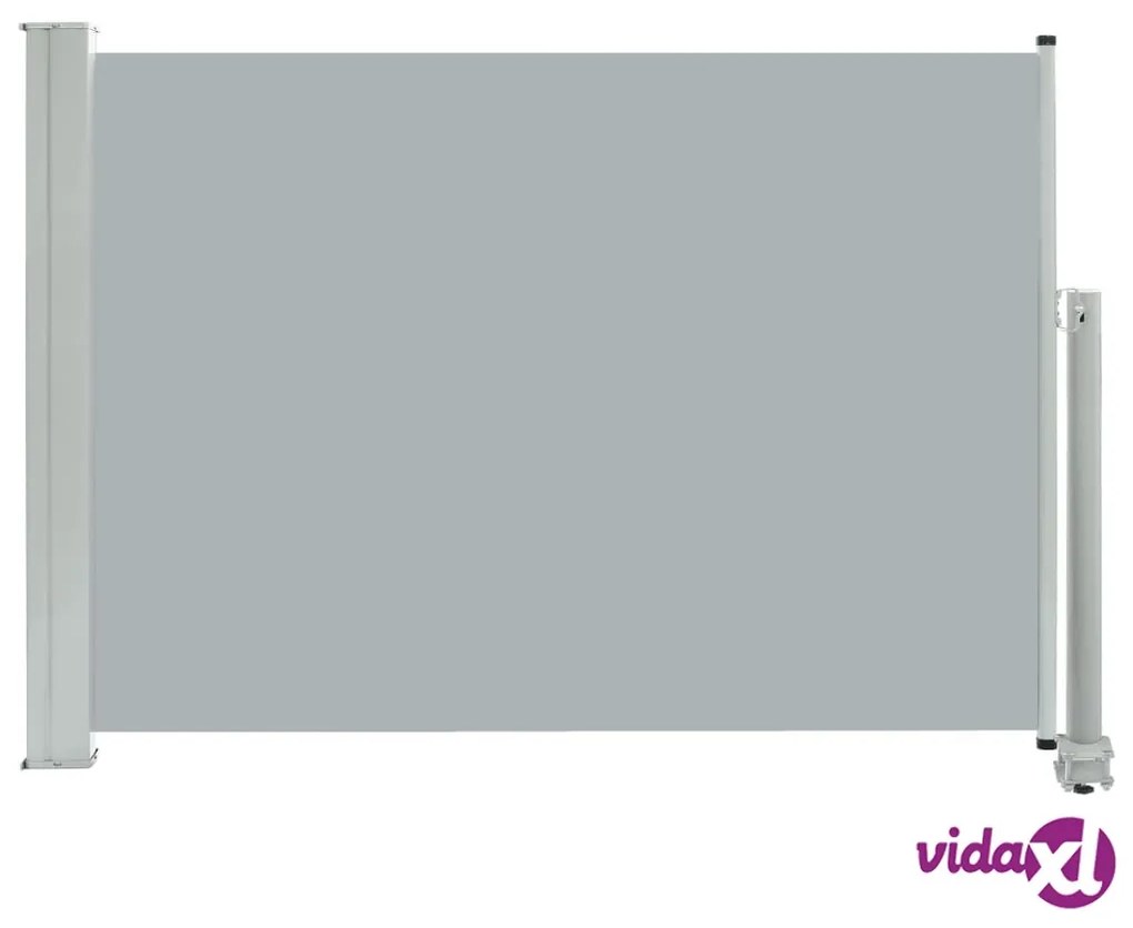 vidaXL Tenda Laterale Retrattile per Patio 80x300 cm Grigia