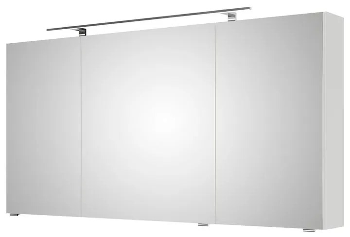 Pensile con luce Cassca L 140 x P 15 x H 70 cm bianco lucido Pelipal