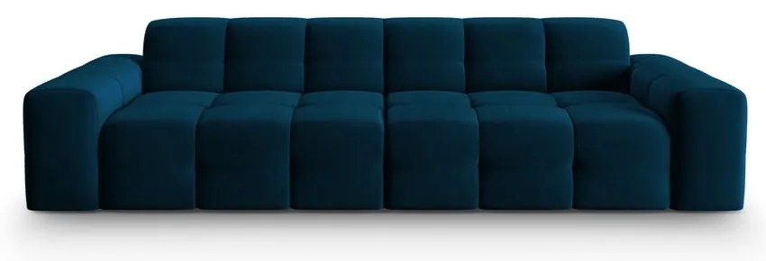 Divano in velluto blu scuro 255 cm Kendal - Micadoni Home