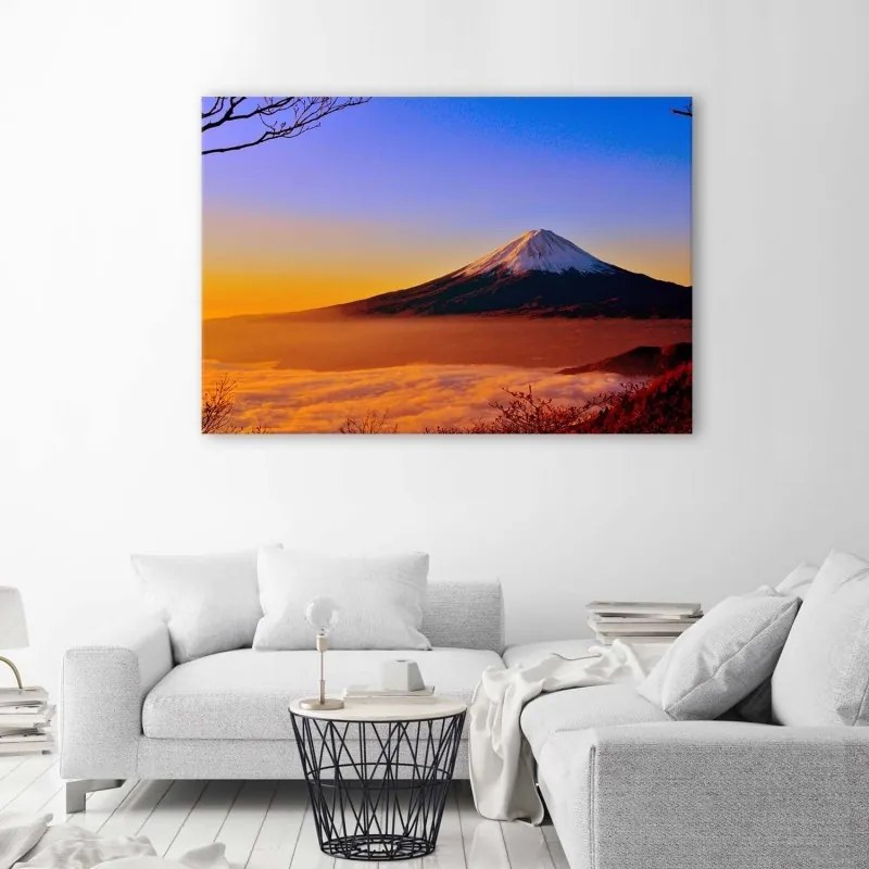 Quadro su tela, Paesaggio montano del Monte Fuji  Dimensioni 120x80