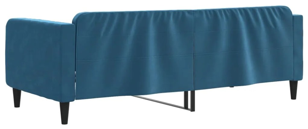 Letto da giorno blu 90x200 cm in velluto