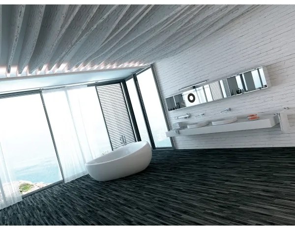 Kanlux 34933 - Illuminazione a LED per specchi da bagno ASTIM LED / 12W / 230V IP44 nero