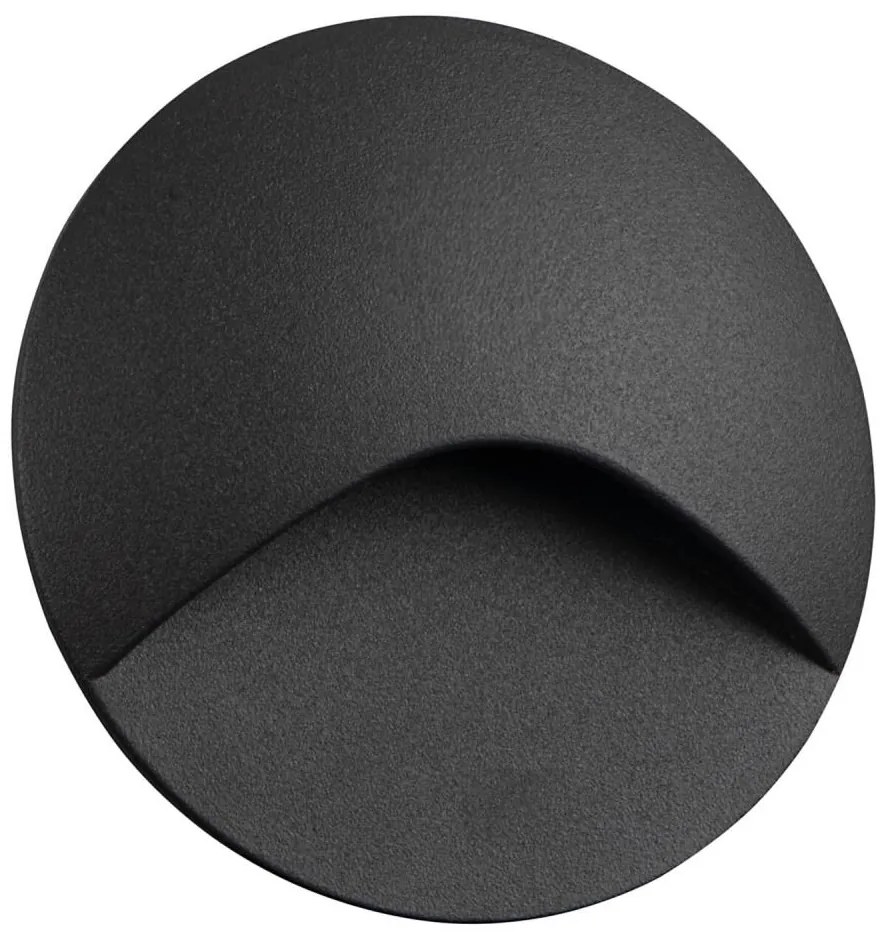 Kanlux 39122 - Lampada LED per scale EXIN LED/2,5W/230V 3000K IP65, antracite, tonda