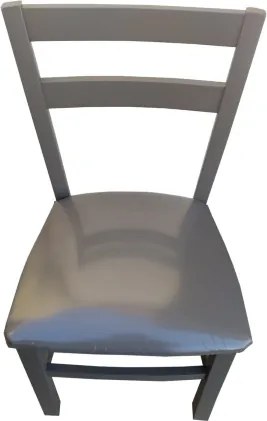 Sedia in legno con seduta ecopelle MINA Set da 2 Grigio