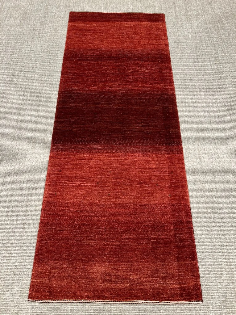 Loribaft Tappeto 90x230 Rosso (Iran) Annodato A Mano