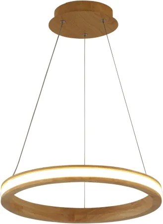 Brilagi - Lampada a sospensione su cavo UMEA WOOD LED/30W/230V diam. 40 cm in legno