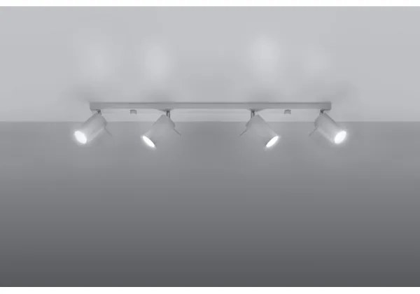 Sollux SL.0331 - Faretto RING 4L 4xGU10/10W/230V bianco