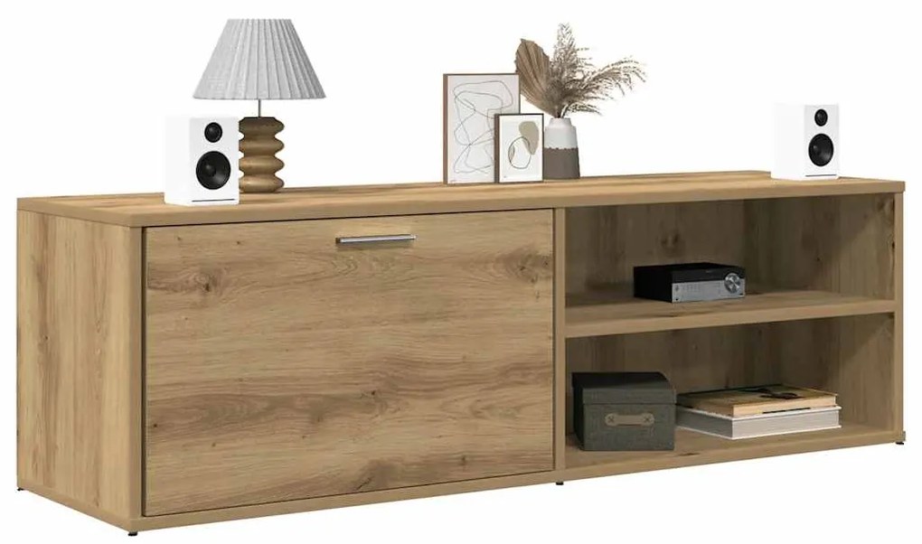 Mobile Porta Tv Rovere Artigianale Legno Multistrato /