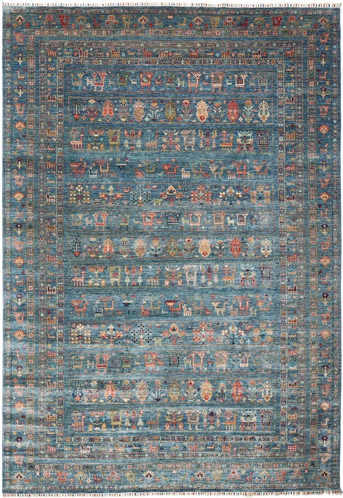 Samarkand Tappeto orientale 350 x 240 Grigio (Pakistan) Annodato A Mano