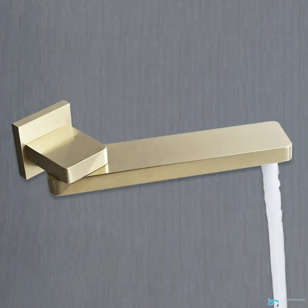 Pannello doccia da incasso EYN PT04042 in ottone con LED, getti multipli e più finiture — Senza uscita inferiore — 30 cm