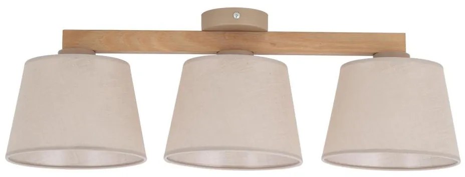 Brilagi - Lampadario a plafone LATTE SABIA 3xE27/15W/230V pino/beige