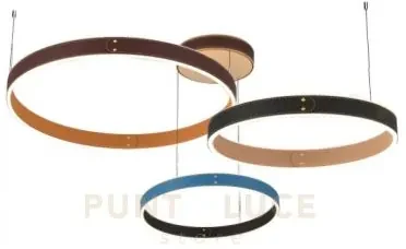 Sospensione in pelle 3 cerchi leaeher milan md18001059-3c