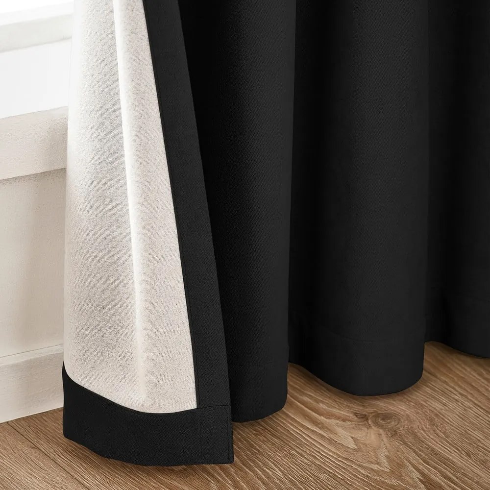 Tende in set oscuranti nere in velluto 2 pz 117x137 cm Wilson – Catherine Lansfield