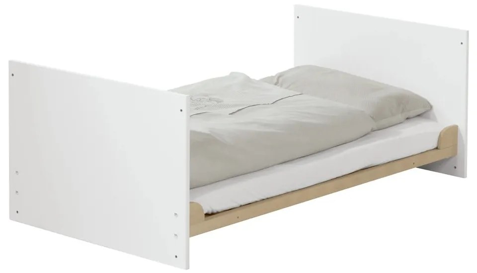 Lettino bianco con sponde rimovibili/con altezza regolabile 70x140 cm Gabriella – Roba