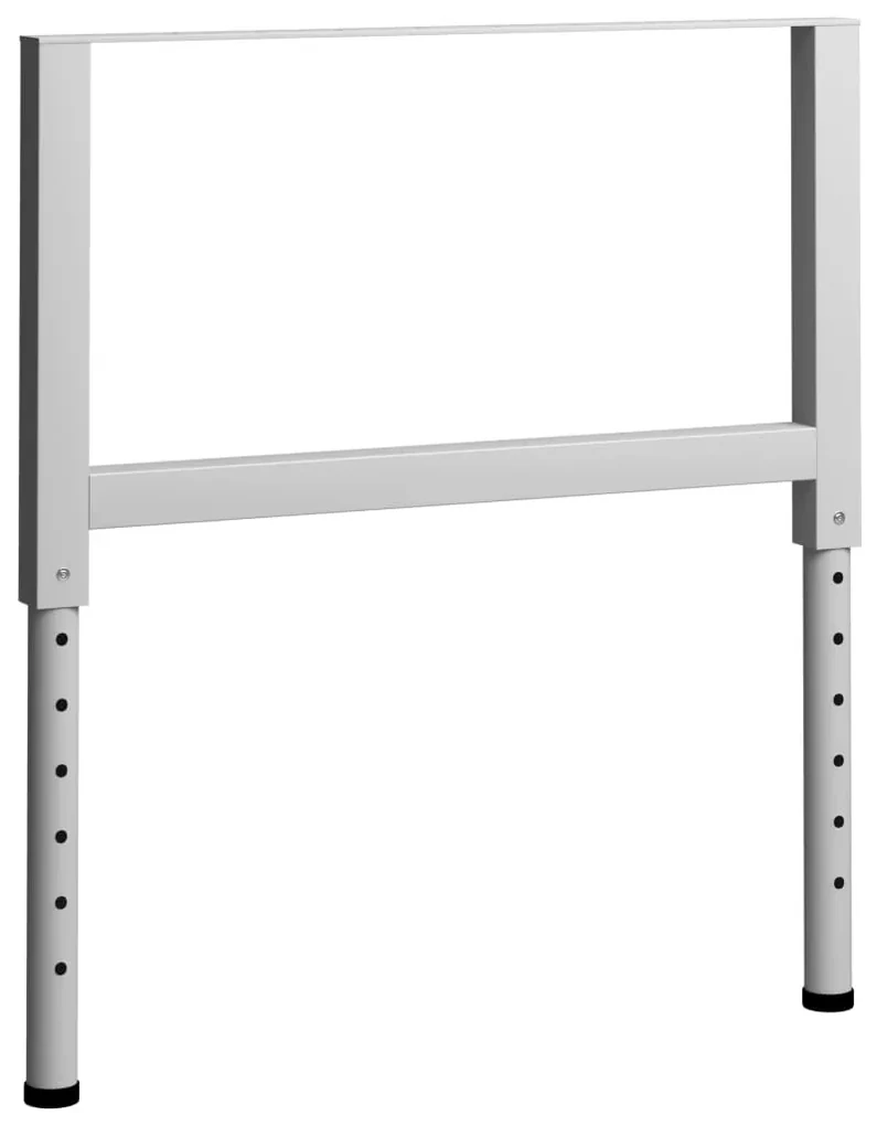 Telai per banco da lavoro 2 pz in metallo 85x(69-95,5) cm grigi