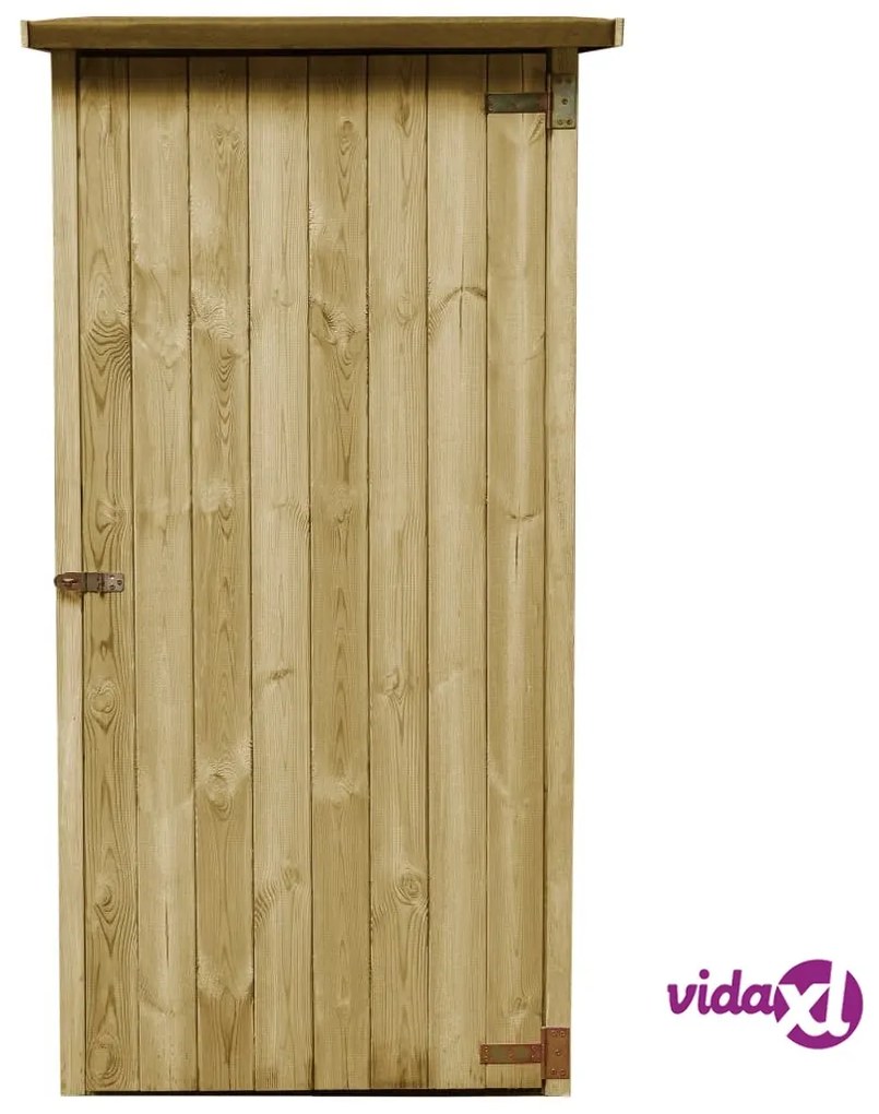 vidaXL Capanno Attrezzi da Giardino in Pino Impregnato 88x76x175 cm