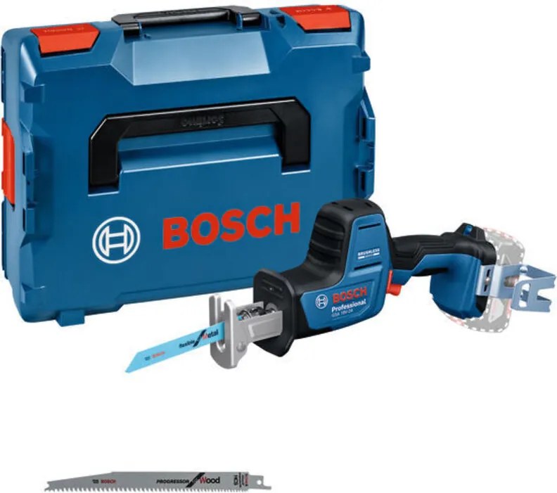 Sega alternativa a batteria Bosch GSA 18V-24 senza batteria e caricabatterie in L-BOXX