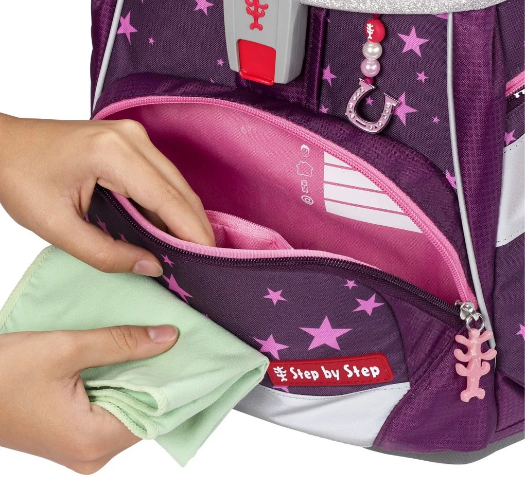 Zaino/cartella scuola 2IN1 PLUS – Set 6 pezzi, Step by Step Unicorn Nuala