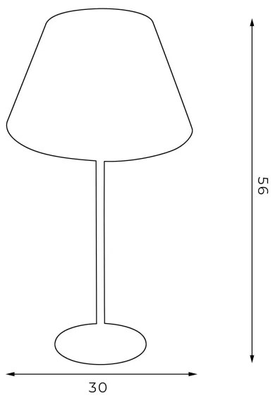 Lampada da tavolo ARDEN 1xE27/60W/230V diametro 30 cm viola/oro
