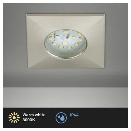 Briloner 8313-012-Lampada LED da incasso per bagni LED/5W/230V IP44 cromo opaco