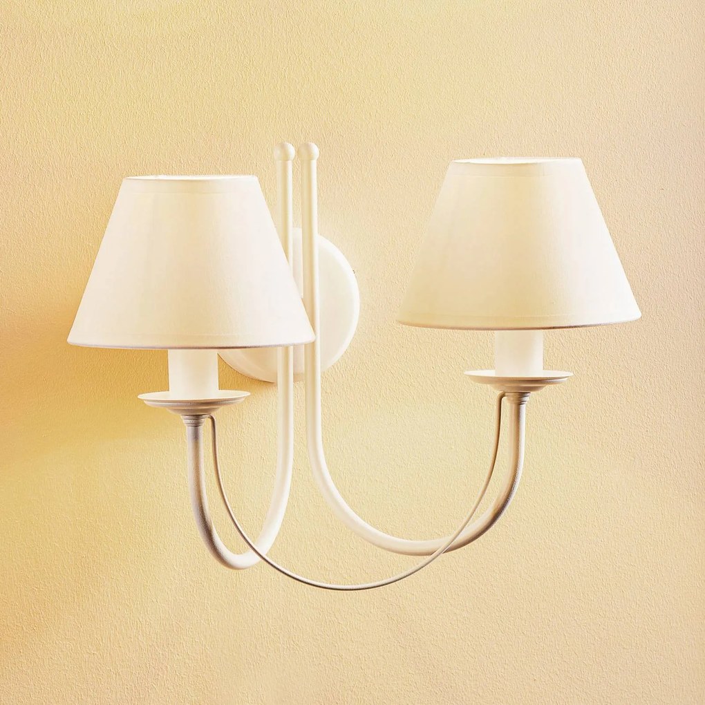 Domiluce Applique Bona, 2 luci, bianco