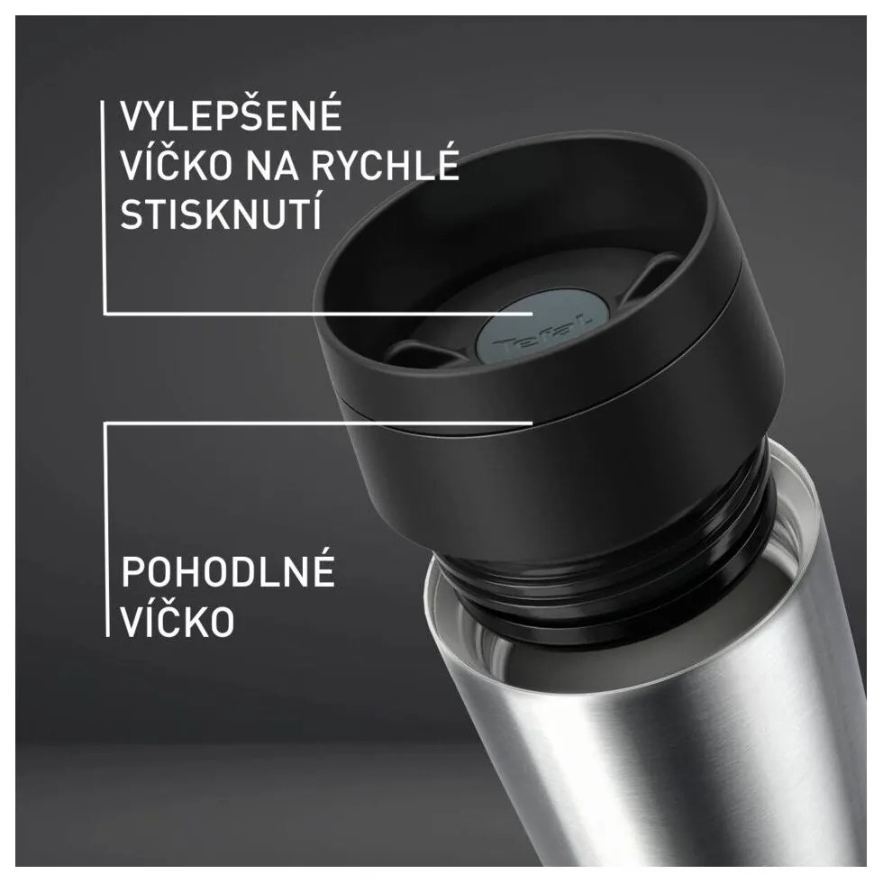 Tazz termica da viaggio in argento 360 ml - Tefal