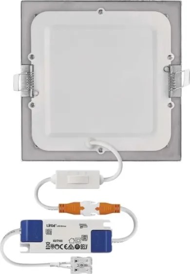 Lampada da incasso LED NEXXO LED/12,5W/230V 3000/3500/4000K argento 17x17 cm