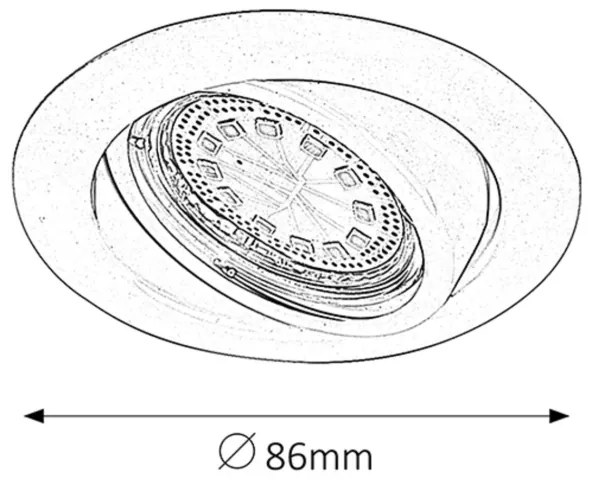 Rabalux 1166 - Set di 3 faretti LED da incasso LITE 3x GU10/3W/230V