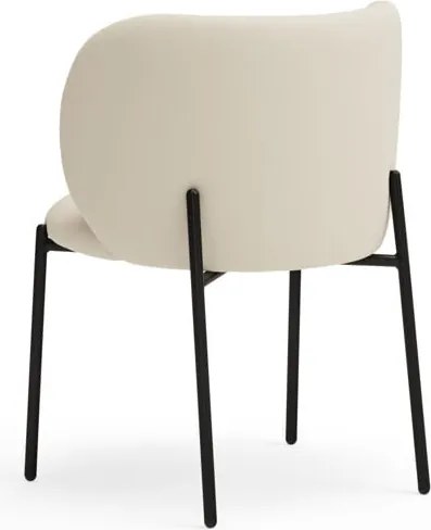 Set di sedie da pranzo bianca in imbottito 2 pz Mogi – Teulat