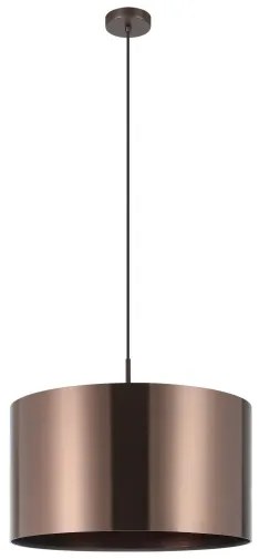 Eglo 39356 - Lampadario a sospensione con filo SAGANTO 1 1xE27/60W/230V rame