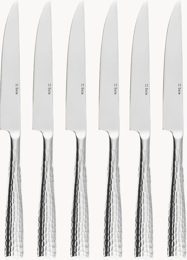 Set di 6 coltelli da bistecca con scatola magnetica Miracle