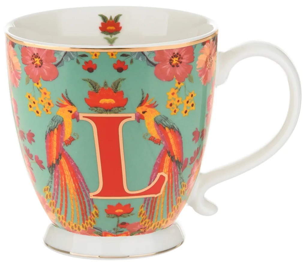 Tazza mug lettera L 450 ml Royal Garden