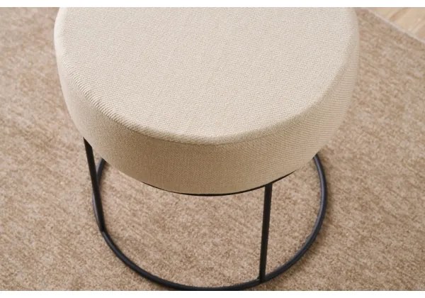 Pouf RELO Ø 40 cm crema