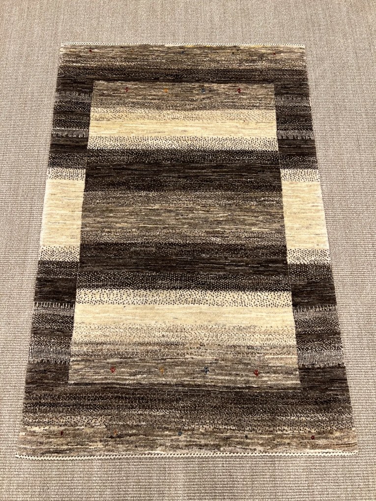 Loribaft Tappeto persiano 100x150 Beige (Iran) Annodato A Mano