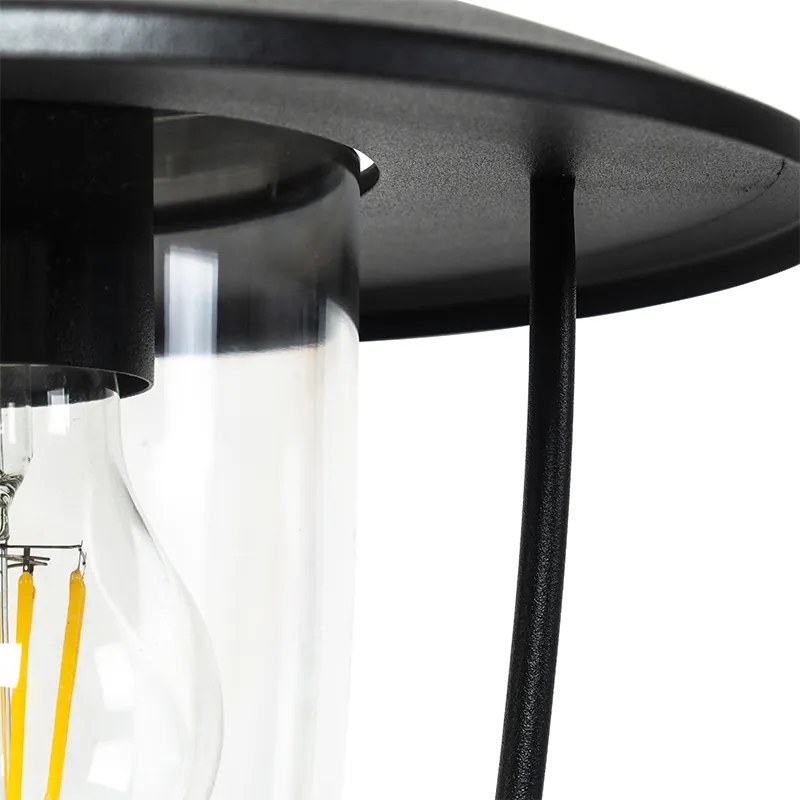 Lampada da parete esterna moderna nera - Khana