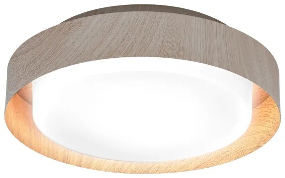 Osram - Plafoniera ORBIS MADRID 2xE27/10W/230V Ø 29 cm, finitura effetto legno