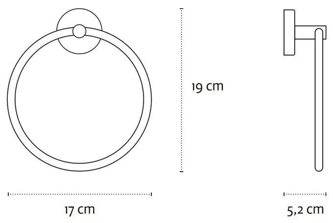 Kamalu - portasalviette anello in acciaio linea kaman mira-20