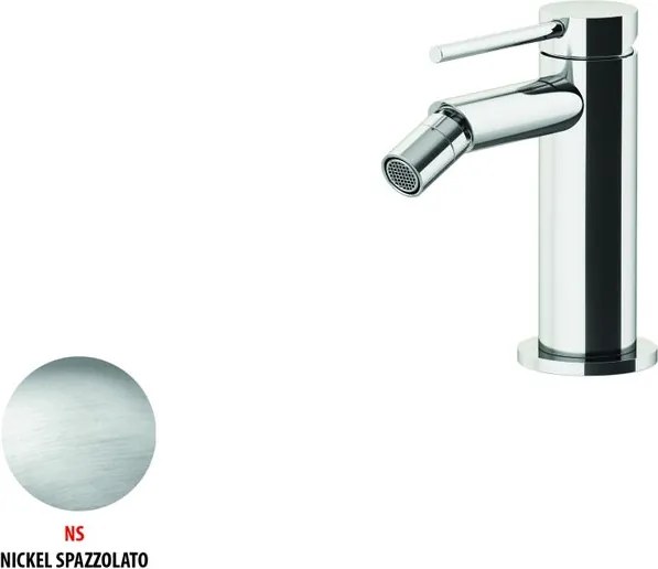 Rubinetto per bidet Circle two GATTONI RUBINETTERIA nichel con piletta