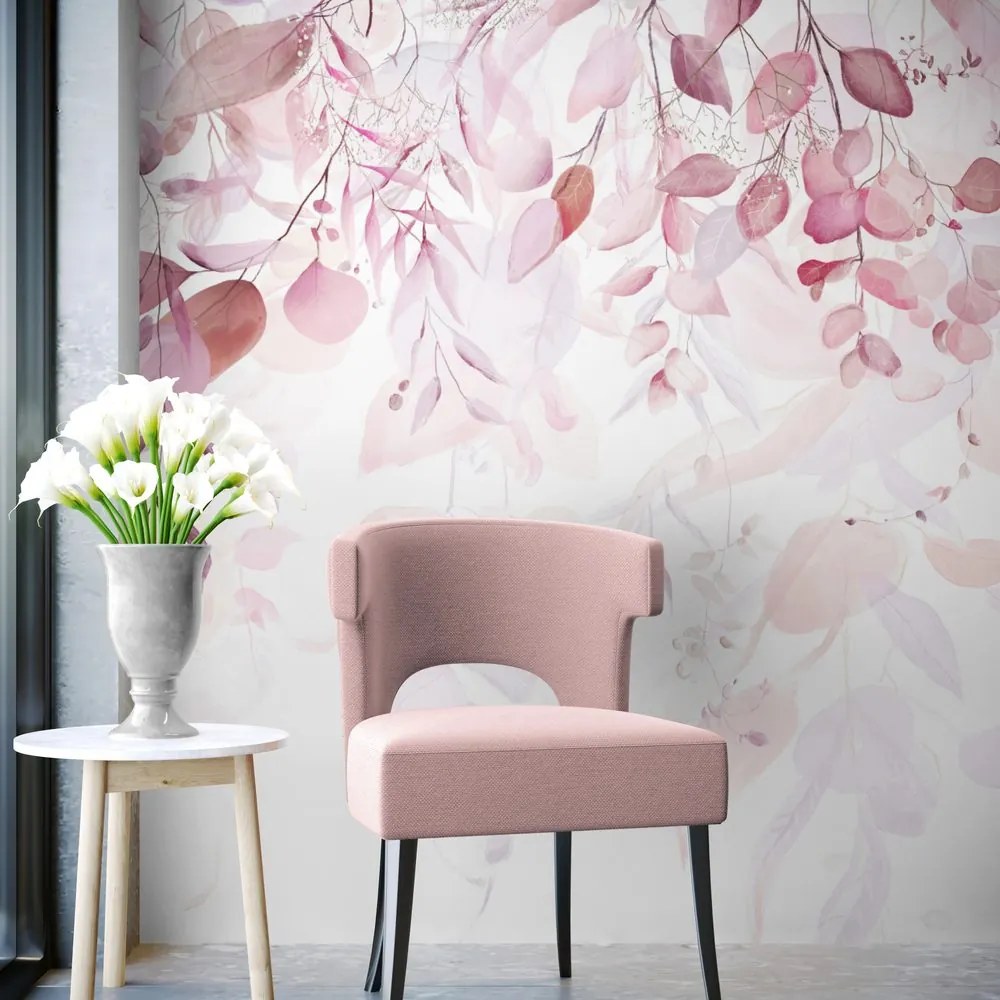 Carta da parati – Tocco Delicato di Natura in Rosa