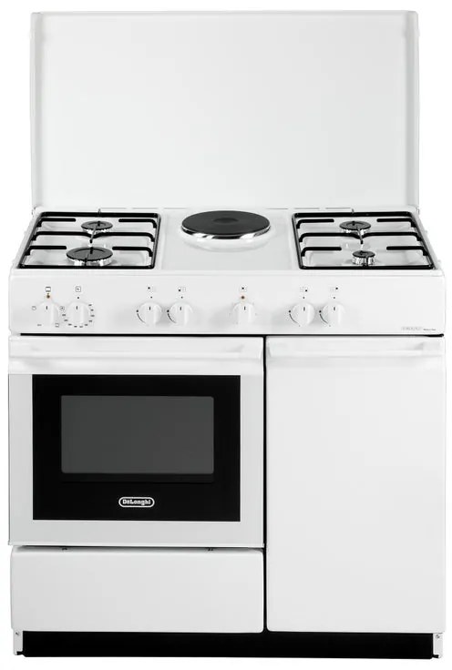 Cucina a gas con forno DE'LONGHI SEW 8541 N EDM bianca L 86 x P 50 cm