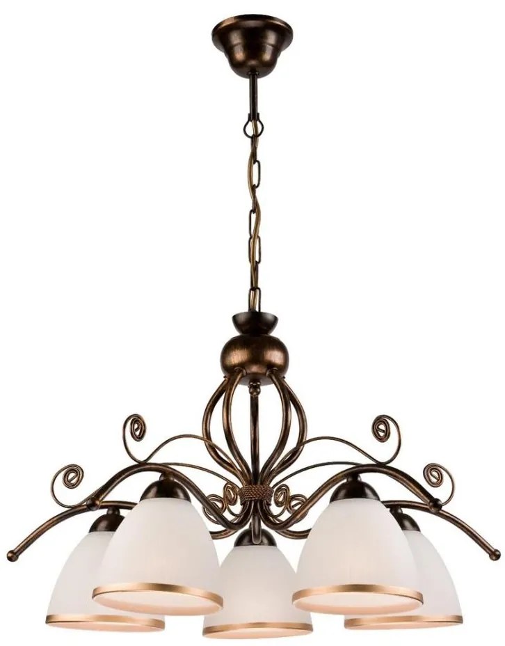 Lampadario a sospensione con catena RETRO II 5xE27/60W/230V