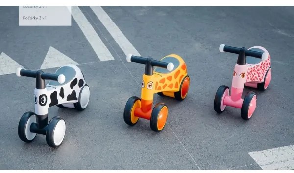 Lionelo - Bicicletta senza pedali SAMMY nero/bianco