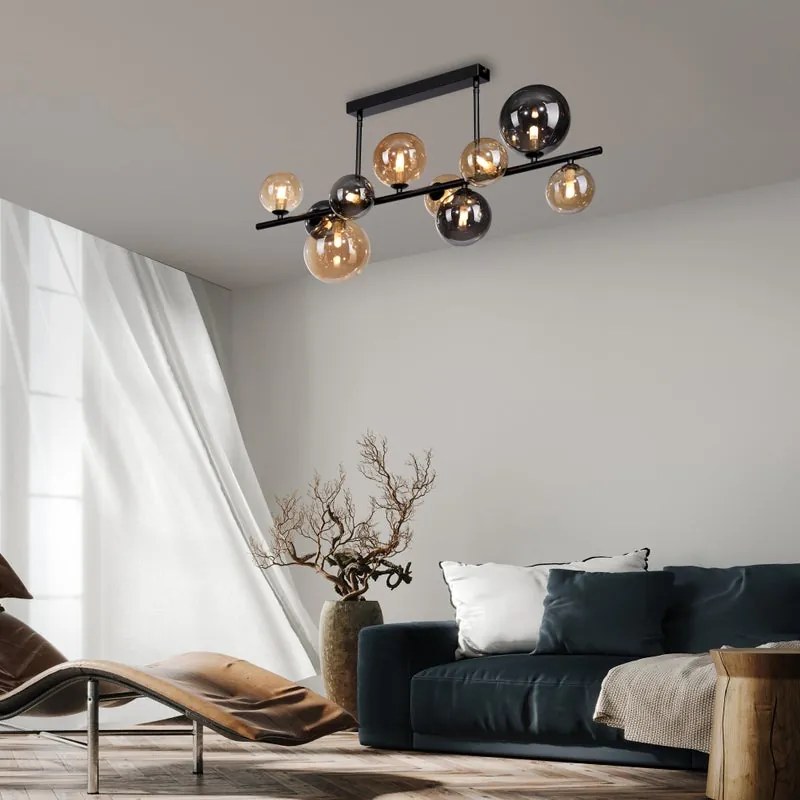 Plafoniera LED design G9 POPSICLE, nero PAUL NEUHAUS
