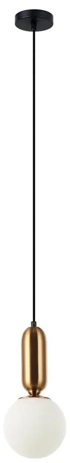 ITALUX PND-02340-1S-BRO - Lampadario a sospensione con filo ALDEVA 1xE27/40W/230V bronzo